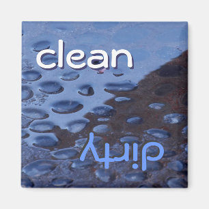 Imã Ímã da máquina de lavar louça - limpo ou sujo?