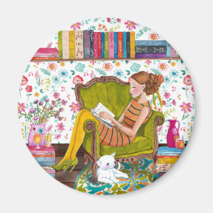 Imã Ímã da menina da leitura