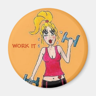 Imã Ímã da menina do exercício