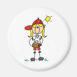 Imã Ímã da menina do softball