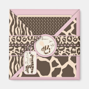 Imã Ímã da menina TY do safari