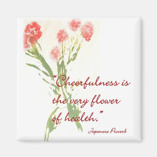 Imã Ímã da mensagem com provérbio japonês