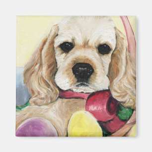 Imã Ímã da páscoa do filhote de cachorro de cocker
