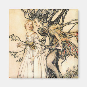 Imã Ímã da princesa do conto de fadas e do duende da