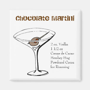 Imã Ímã da receita de Martini do chocolate