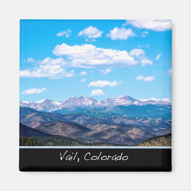 Imã Ímã das Montanhas de Vail Colorado (Frente)