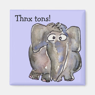 Imã Ímã das toneladas de Thnx do elefante dos desenh