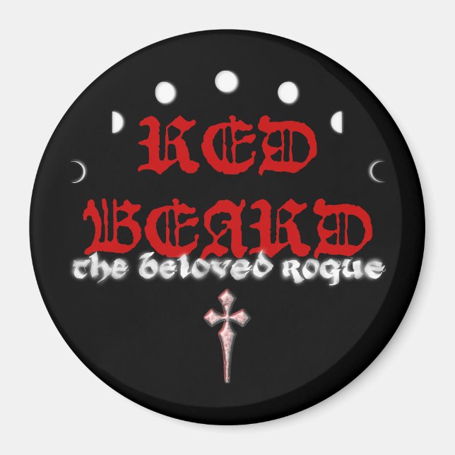 Imã Ímã de 3 polegadas Red Beard (Frente)