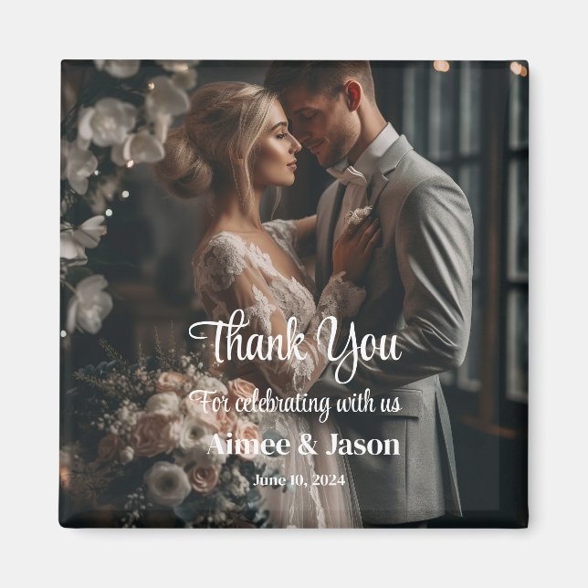 Imã Ímã de Agradecimento de Casamento (Frente)