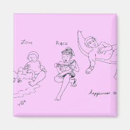 Imã Ímã de Amor, Paz, Felicidade (Rosa)