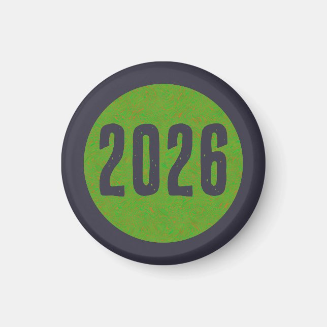 Imã Ímã de Ano Novo 2026 (Frente)