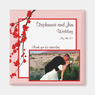 Imã Ímã de Anúncio 2"x2" Cerejeira Vermelha