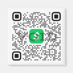 Imã Ímã de Aplicativo de Dinheiro com Código QR