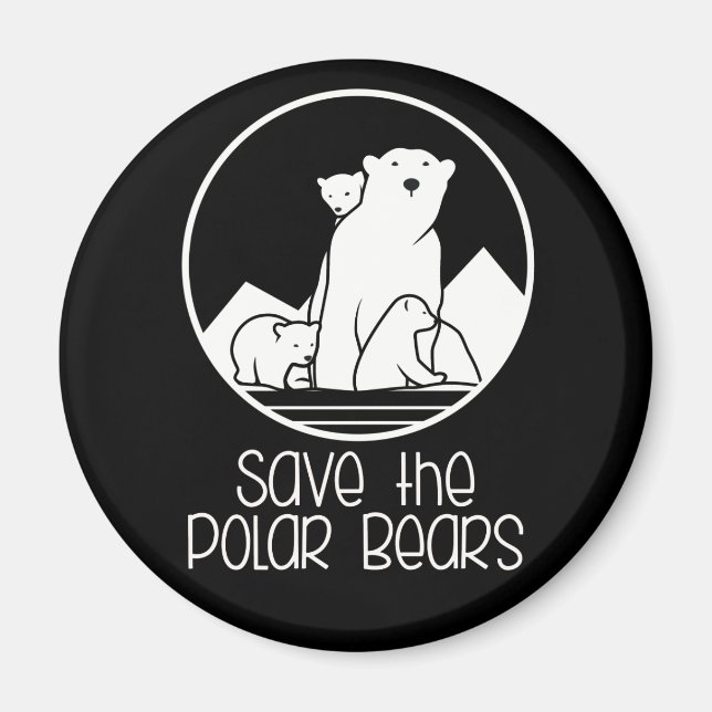 Imã Ímã de Apoio ao Urso Polar (Frente)