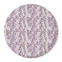 Ímã de Aquarela Floral Lavanda