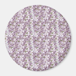 Imã Ímã de Aquarela Floral Lavanda