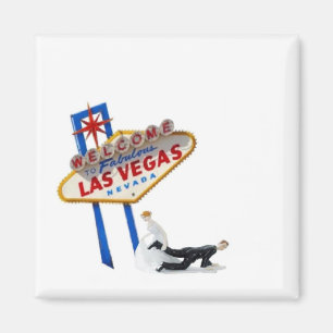 Imã Ímã de arrasto de Las Vegas do noivo da noiva