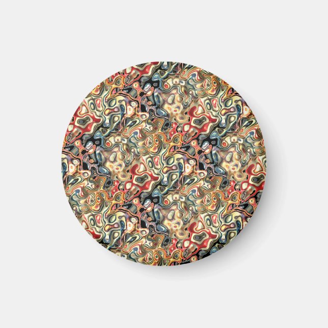 Imã Ímã de Arte Abstrata  (Frente)