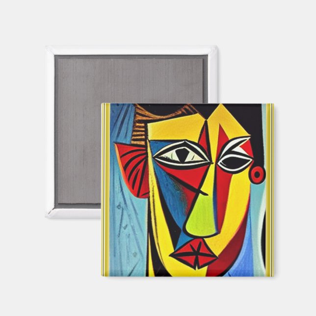 Imã Ímã de Arte Abstrata (Front/Back)