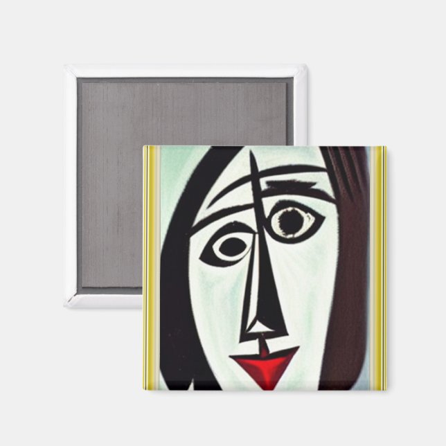 Imã Ímã de Arte Abstrata (Front/Back)