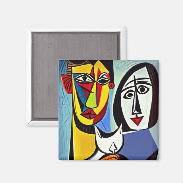 Imã Ímã de Arte Abstrata (Front/Back)