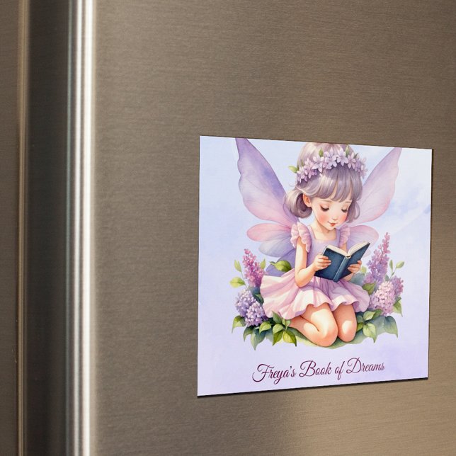 Imã Ímã de Arte da Fada Personalizada Sonhos de Freya (Criador carregado)