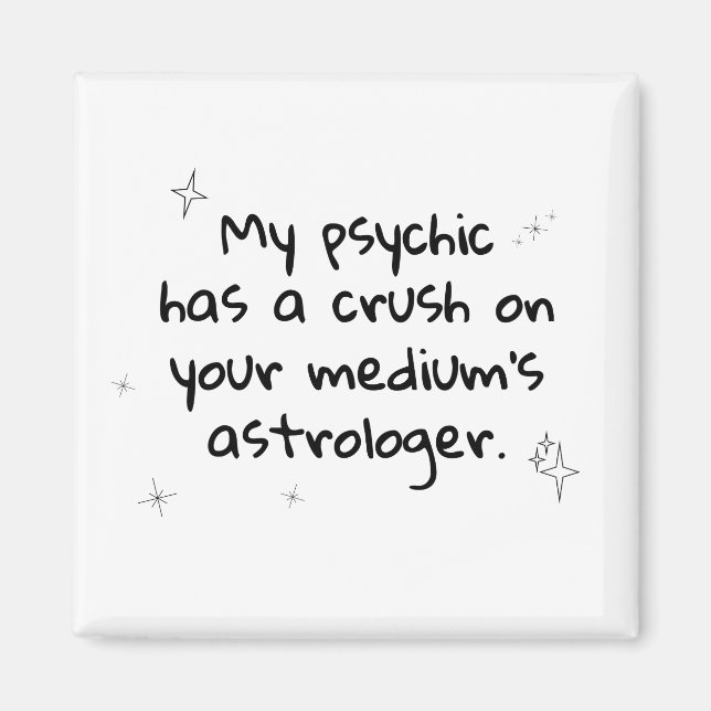 Imã ímã de astrologia média psíquica (Frente)