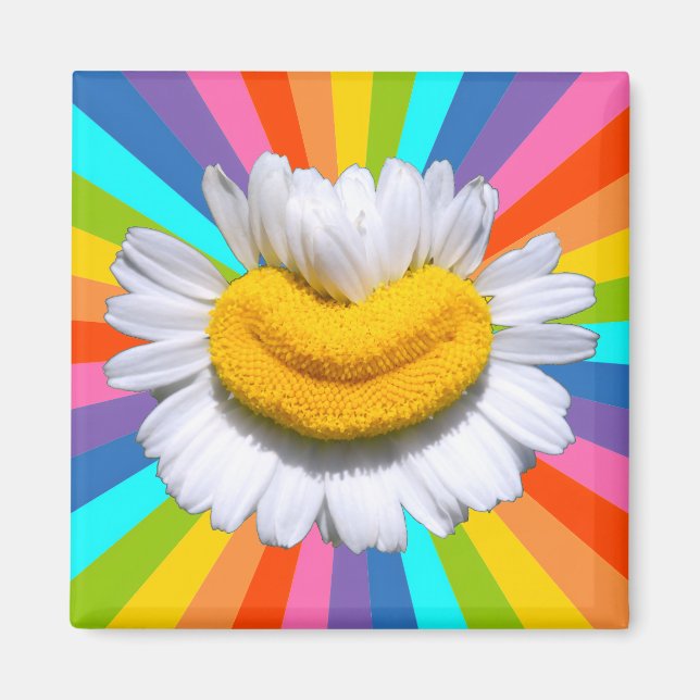 Imã Ímã de Aura de Flor de Poder de Sorriso de Camomil (Frente)