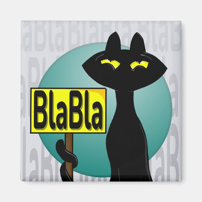 Imã Ímã de Bagagem Boogie Ruim - Placa BlaBla (Frente)