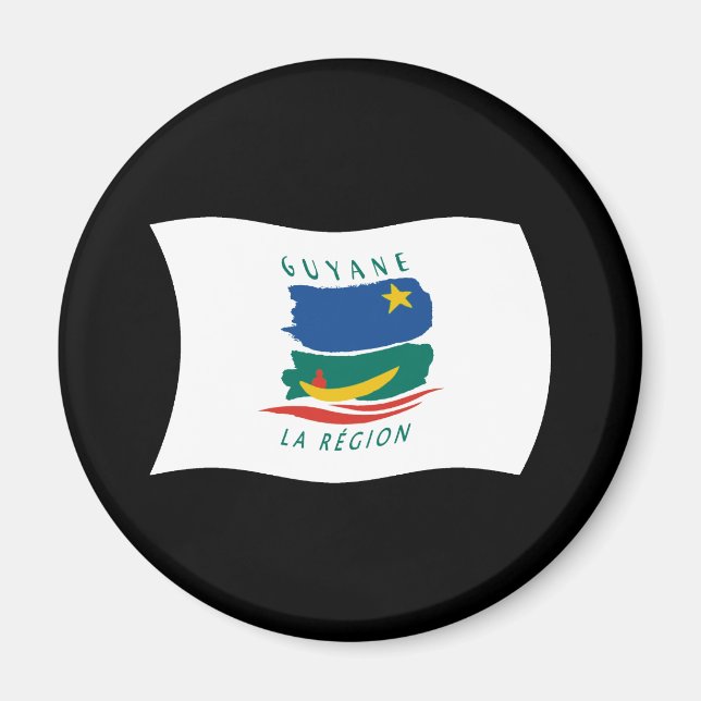 Imã Ímã de Bandeira da Guiana Francesa (Frente)