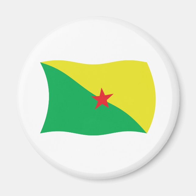 Imã Ímã de Bandeira da Guiana Francesa (Frente)
