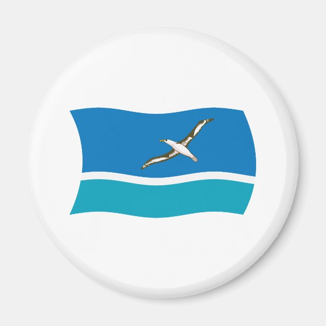 Imã Ímã de Bandeira da Ilha Midway (Frente)
