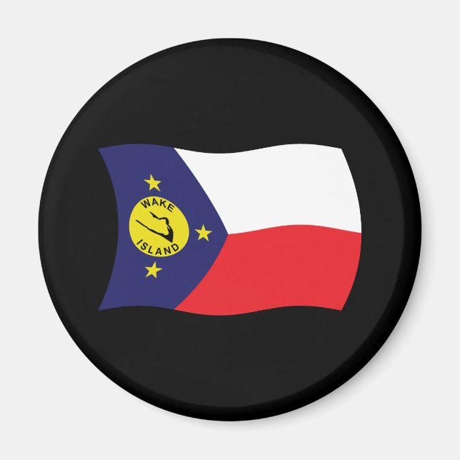 Imã Ímã de Bandeira da Ilha Wake (Frente)