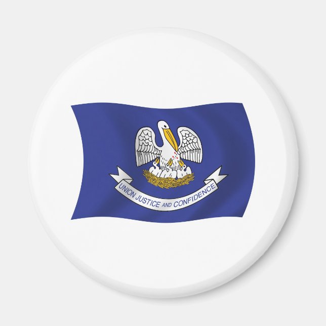 Imã Ímã de Bandeira da Louisiana (Frente)