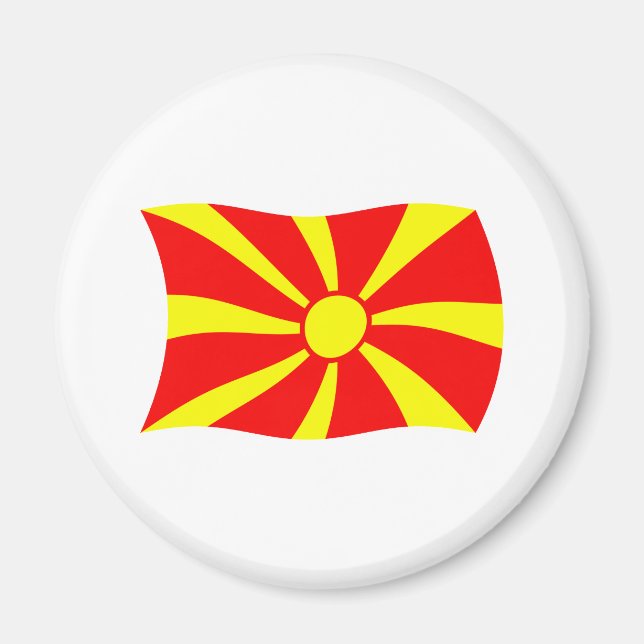 Imã Ímã de Bandeira da Macedônia (Frente)