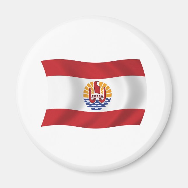 Imã Ímã de Bandeira da Polinésia Francesa (Frente)