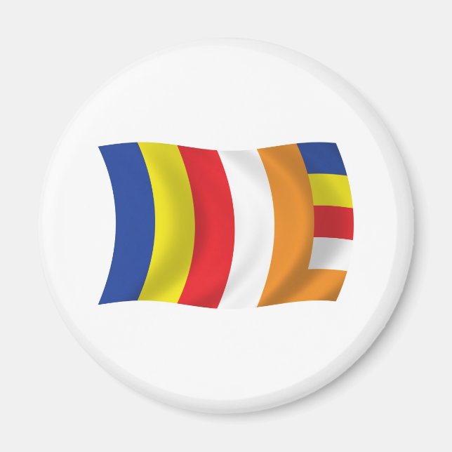 Imã Ímã de Bandeira da Religião Budista (Frente)
