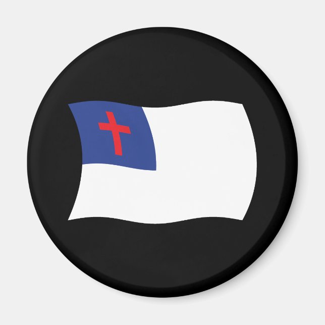 Imã Ímã de Bandeira da Religião Cristã (Frente)