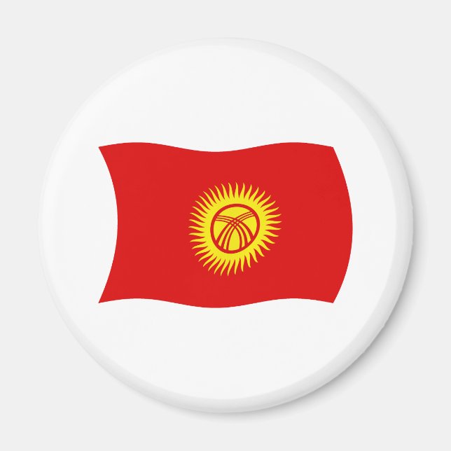 Imã Ímã de Bandeira da República Quirguiz (Frente)