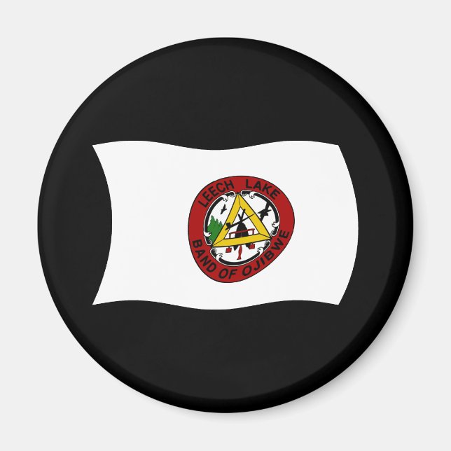 Imã Ímã de Bandeira da Reserva Leech Lake (Frente)
