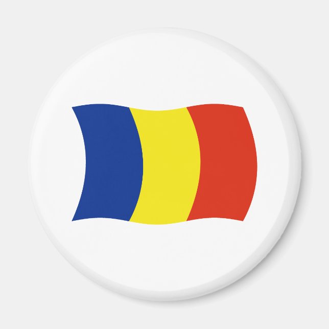 Imã Ímã de Bandeira da Romênia (Frente)
