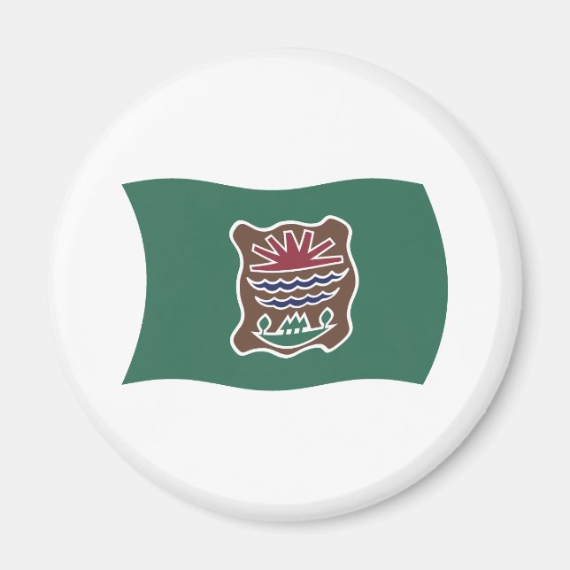Imã Ímã de Bandeira da Tribo Abenaki (Frente)