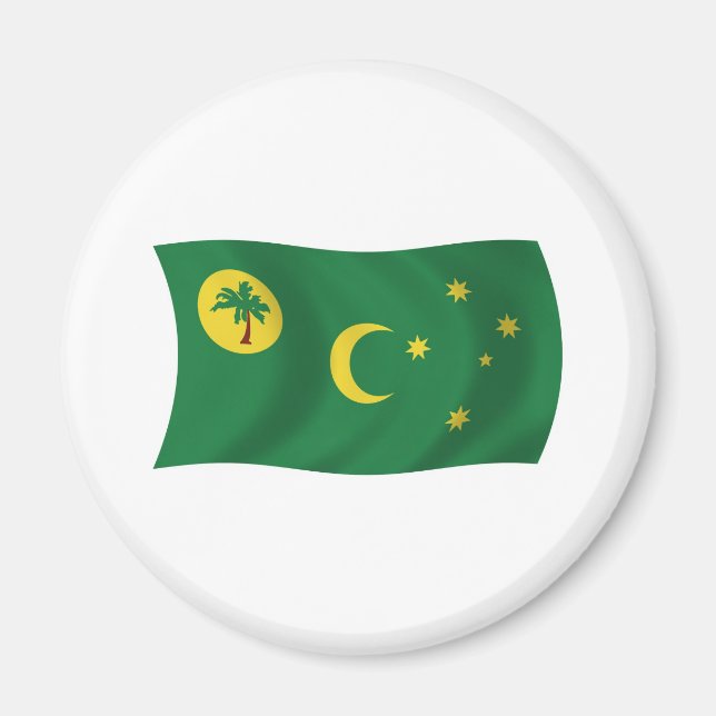Imã Ímã de Bandeira das Ilhas Cocos (Frente)
