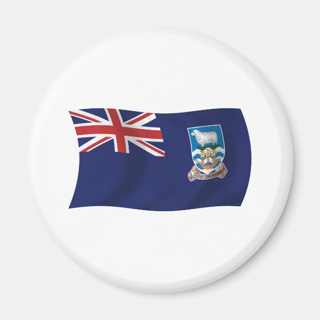 Imã Ímã de Bandeira das Ilhas Falkland (Frente)