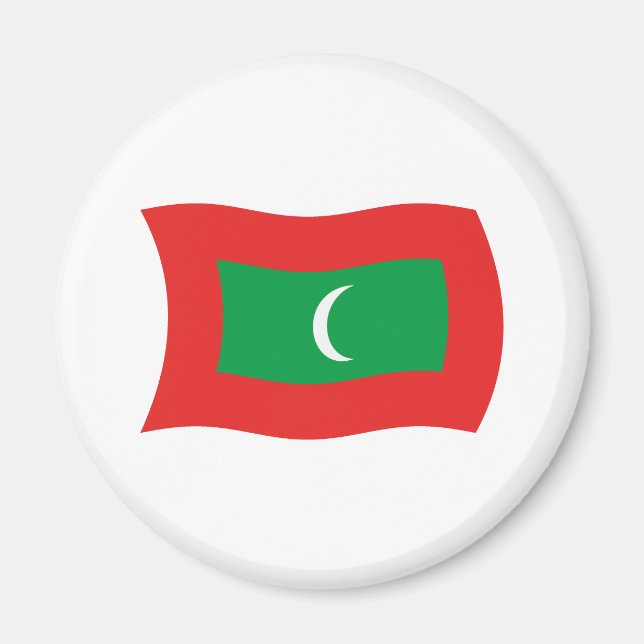 Imã Ímã de Bandeira das Maldivas (Frente)