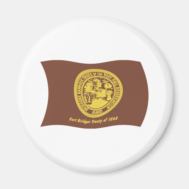 Imã Ímã de Bandeira das Tribos Shoshone Bannock (Frente)