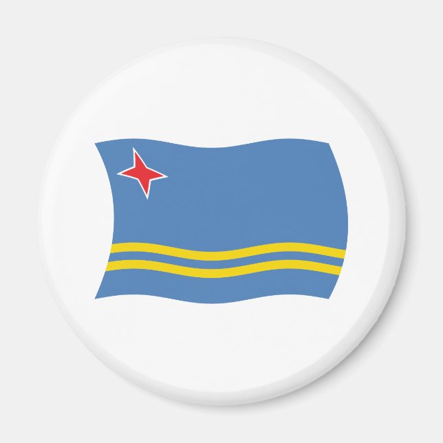 Imã Ímã de Bandeira de Aruba (Frente)