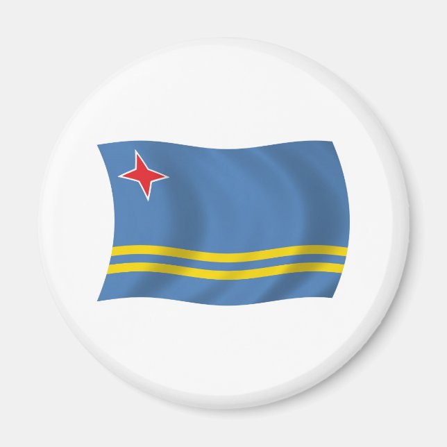 Imã Ímã de Bandeira de Aruba (Frente)