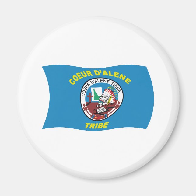 Imã Ímã de Bandeira de Coeur d'Alene (Frente)