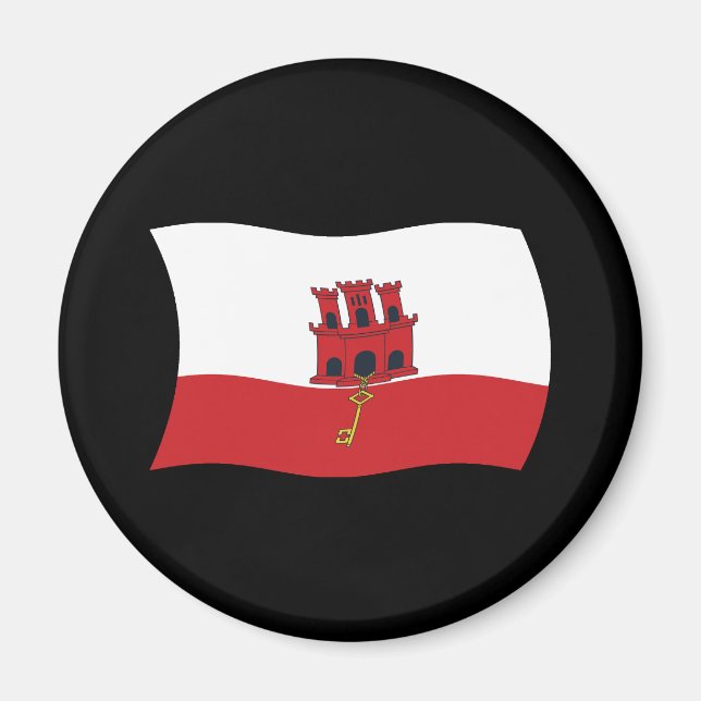 Imã Ímã de Bandeira de Gibraltar (Frente)